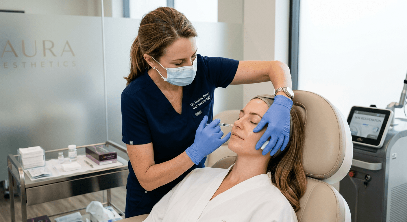 Antes del tratamiento de Botox